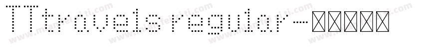 TTtravels regular字体转换